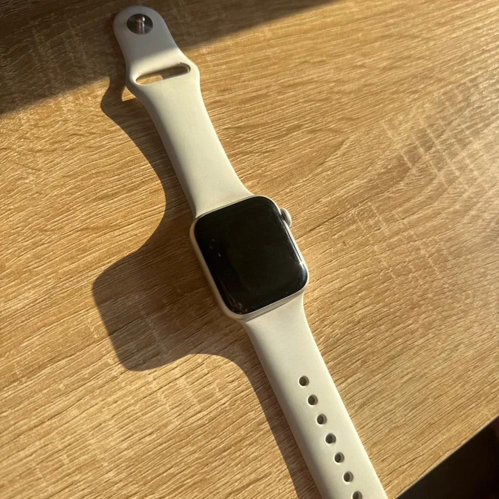 Apple silver watch